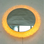 vintage midcentury french back lit lucite mirror