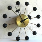 vintage midcentury george nelson plug-in ball clock