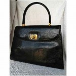 vintage midcentury italian snakeskin handbag