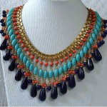 vintage miriam haskell egyptian revival necklace