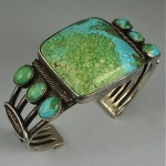 vintage navajo cerrillos turquoise bracelet