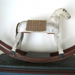 vintage primitive wood rocking horse