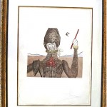 vintage salvador dali signed original etching