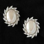 vintage ysl bridal earrings