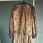 vintage ysl metallic blouse and skirt