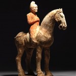 ancient chinese tang dynasty terracotta pottery statue