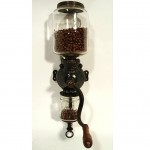 antique arcade crystal wall mount coffee grinder