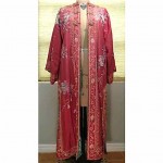 antique chinese embroidered silk robe