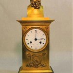 antique french ormolu socrates clock