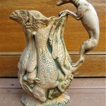 antique terracotta pitcher