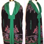 vintage 1920s art deco embroidered wool cloak