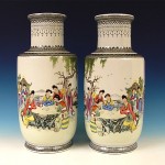 vintage 1920s chinese porcelain vases