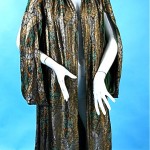 vintage 1920s lame silk velvet lined evening coat