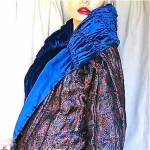 vintage 1920s velvet and metallic lame opera coat