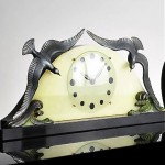 vintage 1930s art deco armand godard sculpture clock z