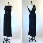 vintage 1930s bias velvet evening dress and jacket