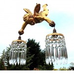 vintage 1930s french cherub crystal chandelier