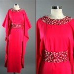 vintage 1960s beaded caftan party dress