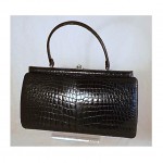 vintage 1960s crocodile handbag