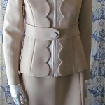 vintage 1960s joseph stein crepe knit suit dress