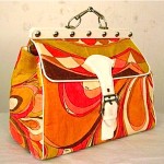 vintage 1960s large pucci velvet travel bag