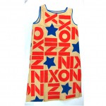 vintage 1960s nixon campaign paper dress z