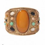 vintage 1970s cabochon bracelet