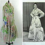 vintage 1970s christian dior silk evening gown 2