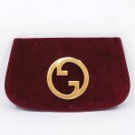 vintage 1970s gucci suede clutch