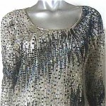 vintage 1970s halston beaded top