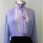 vintage 1980s christian dior silk chiffon blouse