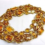 vintage 1981 chanel crystal sautoir necklace