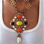 vintage 1990s chanel gripoix necklace