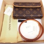 vintage 2004 louis vuitton monogram waist bag with belt