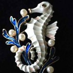 vintage alfred philippe trifari seahorse pin