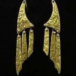 vintage anne dick bronze earrings