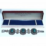 vintage egyptian silver scarab bracelet