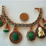 vintage florenza asian charm bracelet