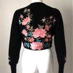 vintage helen bond carruthers embroidered cashmere sweater