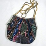 vintage judith leiber snakeskin handbag