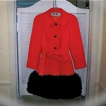 vintage lilli ann fur trim coat