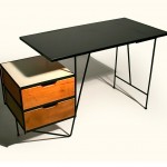 vintage midcentury wrought iron desk