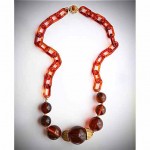 vintage miriam haskell bakelite necklace