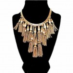 vintage monet fringe necklace