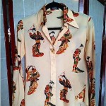 vintage pucci geisha print blouse