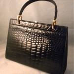 vintage saks fifth avenue french alligator handbag