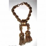 vintage schiaparelli tassel bracelet