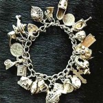 vintage sterling silver charm bracelet