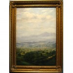 antique 19th century george william mote landscape oil painting z