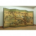 antique byobu japanese folding screen z